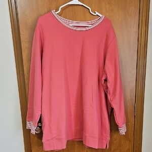 Lands' End Women's Pink Sweatshirt